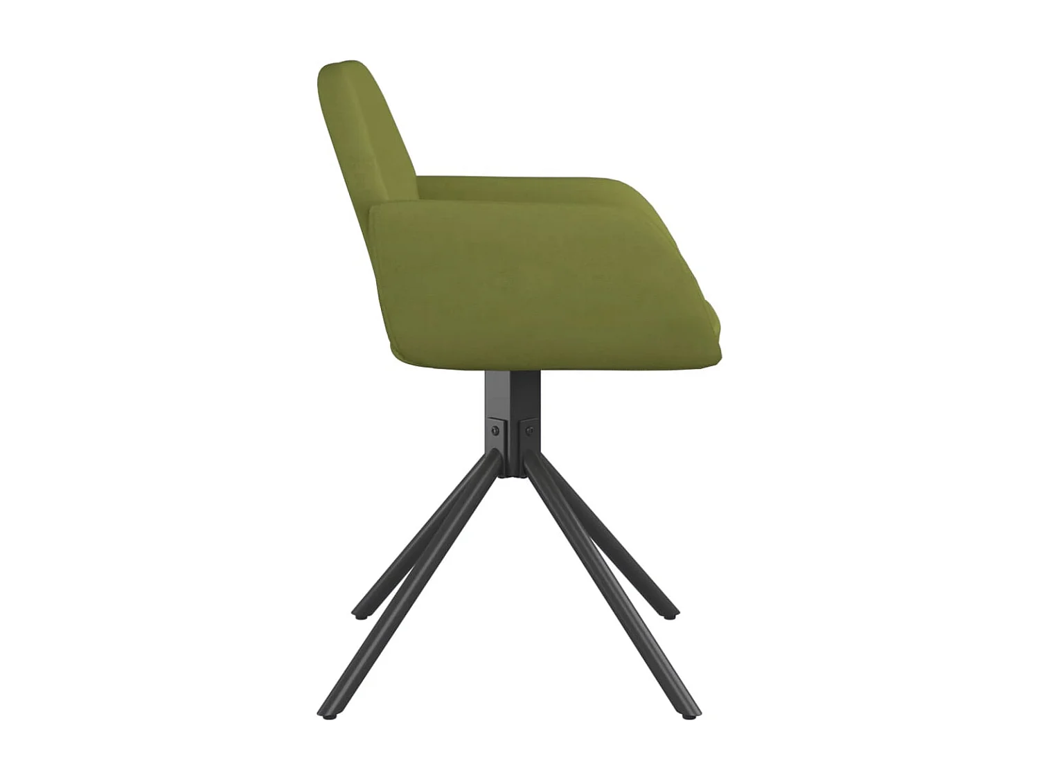 Sillas de comedor giratorias 2 unidades terciopelo verde claro