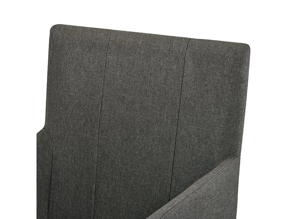 Eetkamerstoelen met armleuningen 2 stukkenstof taupe