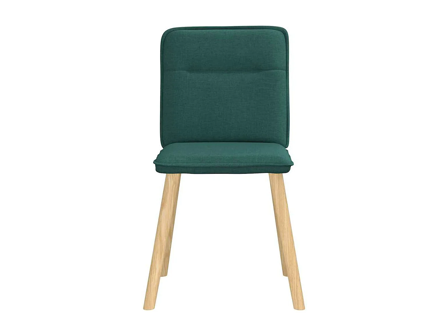 Chaises à manger lot de 4 vert foncé tissu