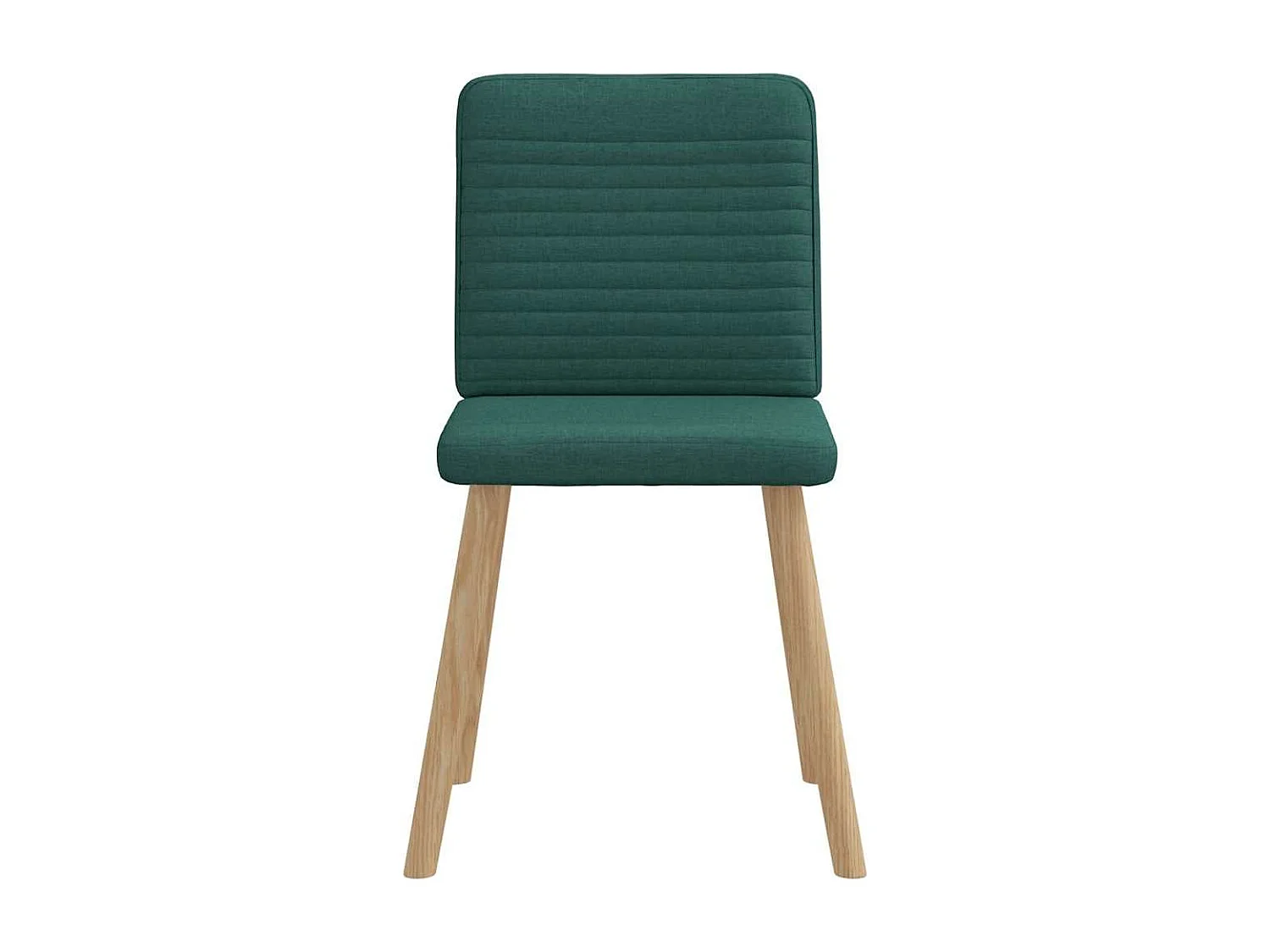 Chaises à manger lot de 4 vert foncé tissu