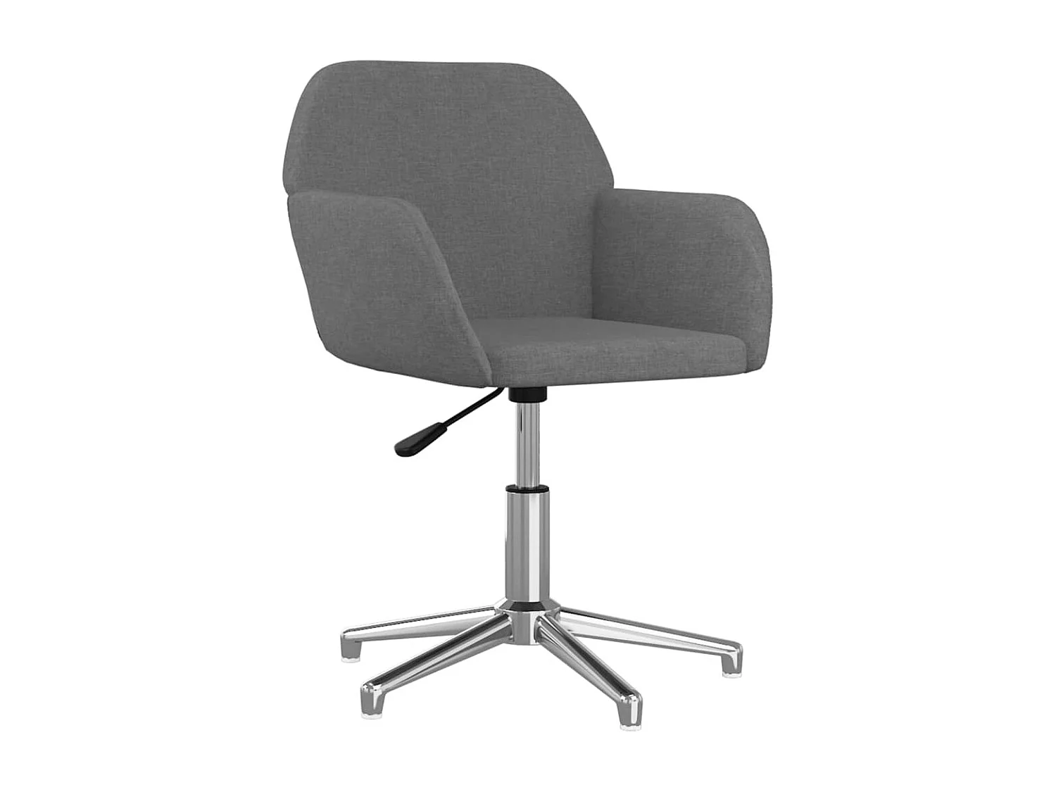 Sillas de comedor giratorias 2 unidades tela gris claro