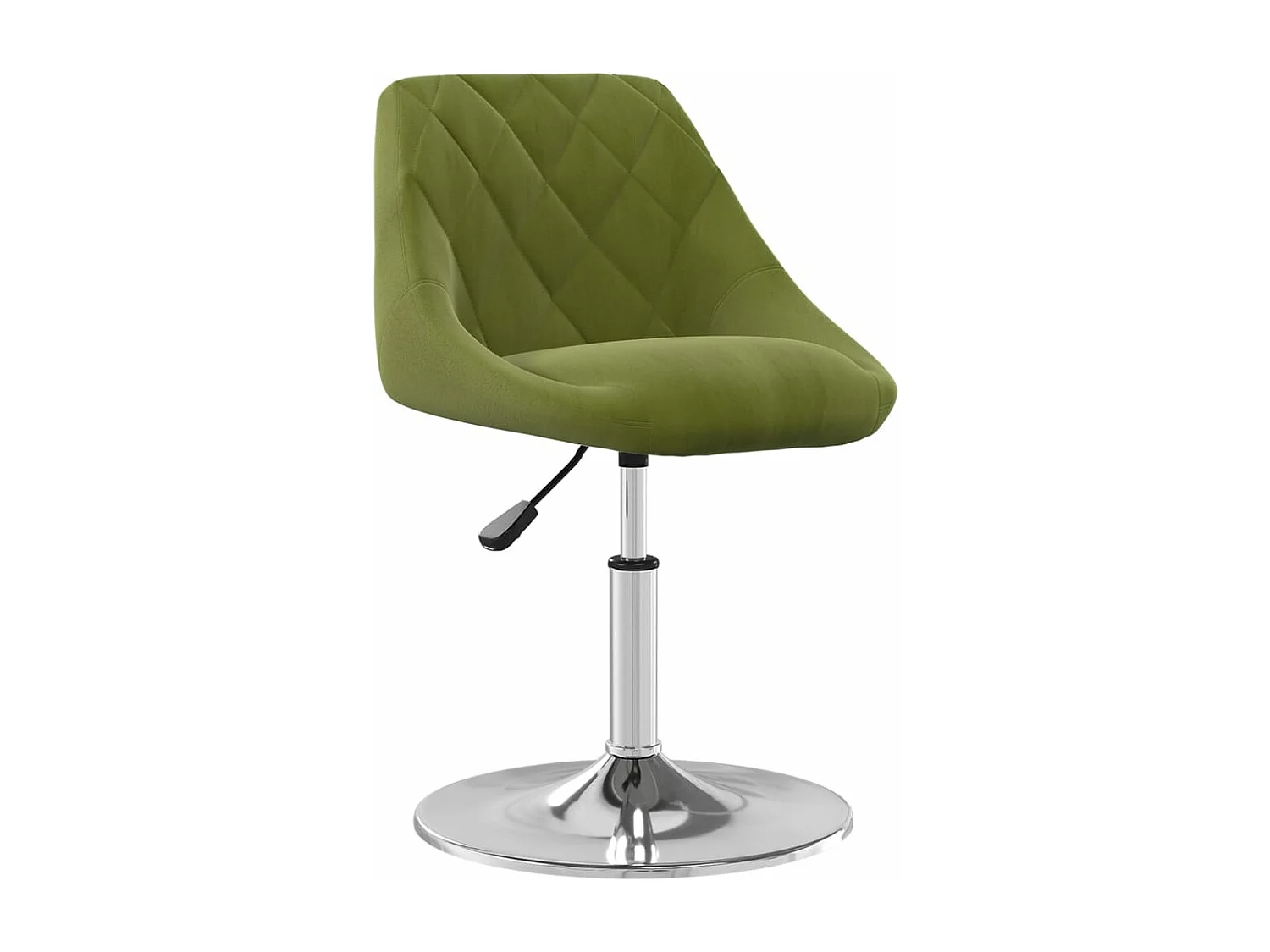 Sillas de comedor giratorias 4 unidades terciopelo verde claro