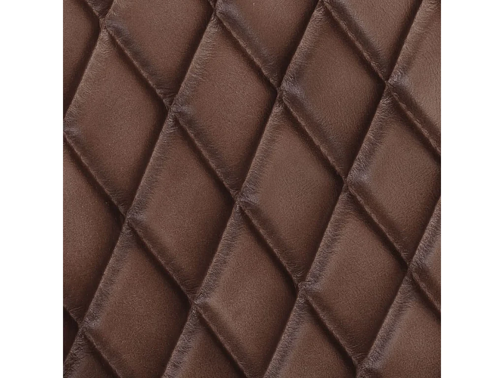 Chaises à manger cantilever lot de 2 marron cuir véritable