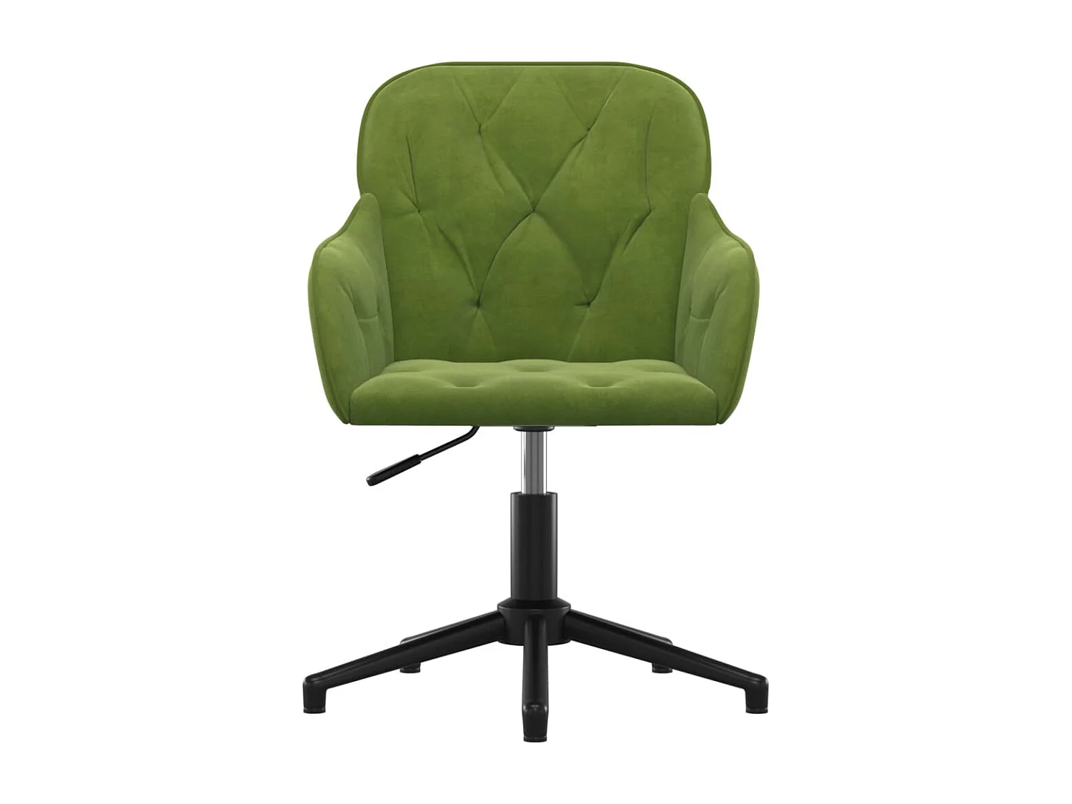 Sillas de comedor giratorias 2 unidades terciopelo verde claro