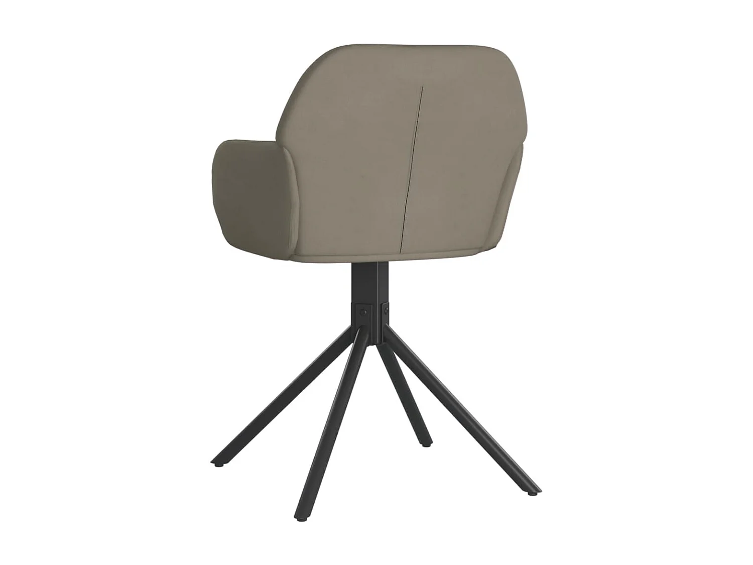 Chaises pivotantes à manger lot de 2 Gris clair Velours