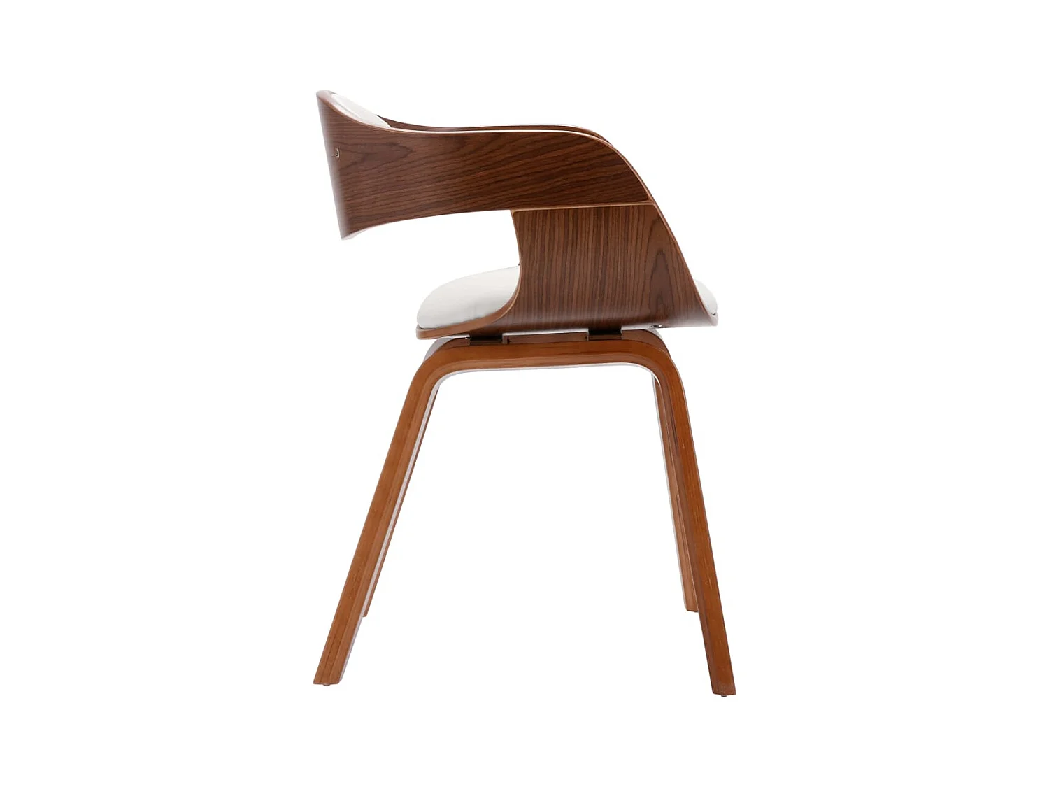 Chaises à manger lot de 4 bois courbé et similicuir