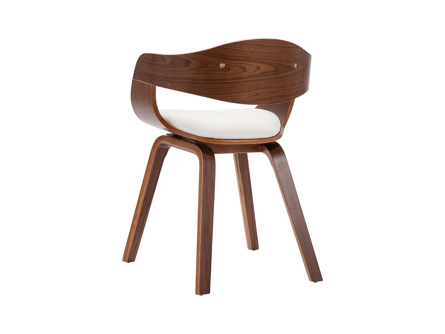 Chaises à manger lot de 4 bois courbé et similicuir