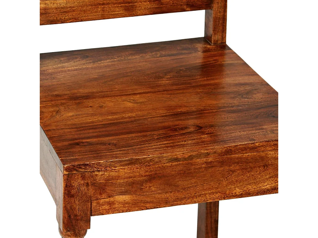 Chaises à manger lot de 4 bois massif avec finition