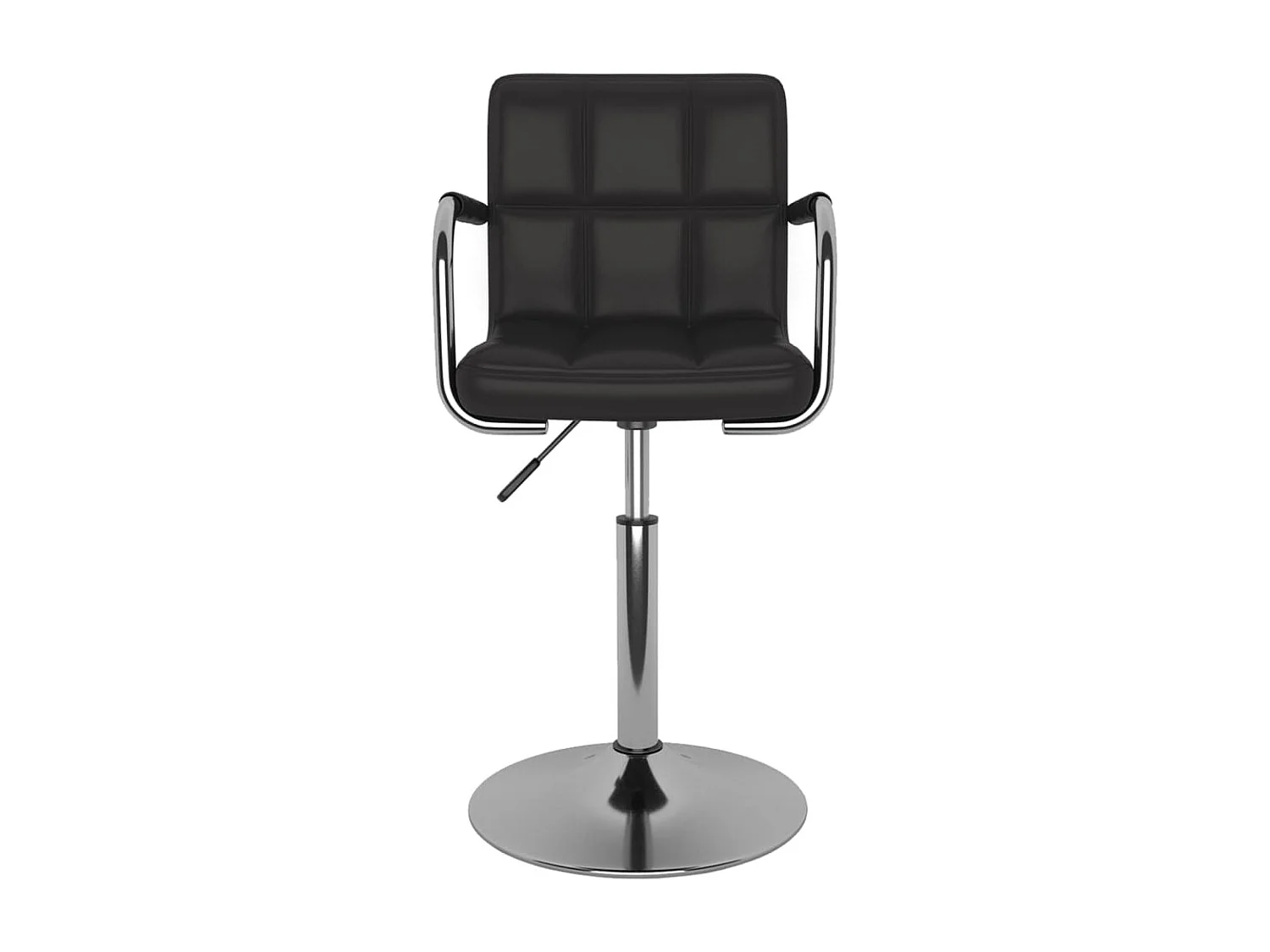 Sillas de comedor giratorias 2 unidades cuero sintético negro