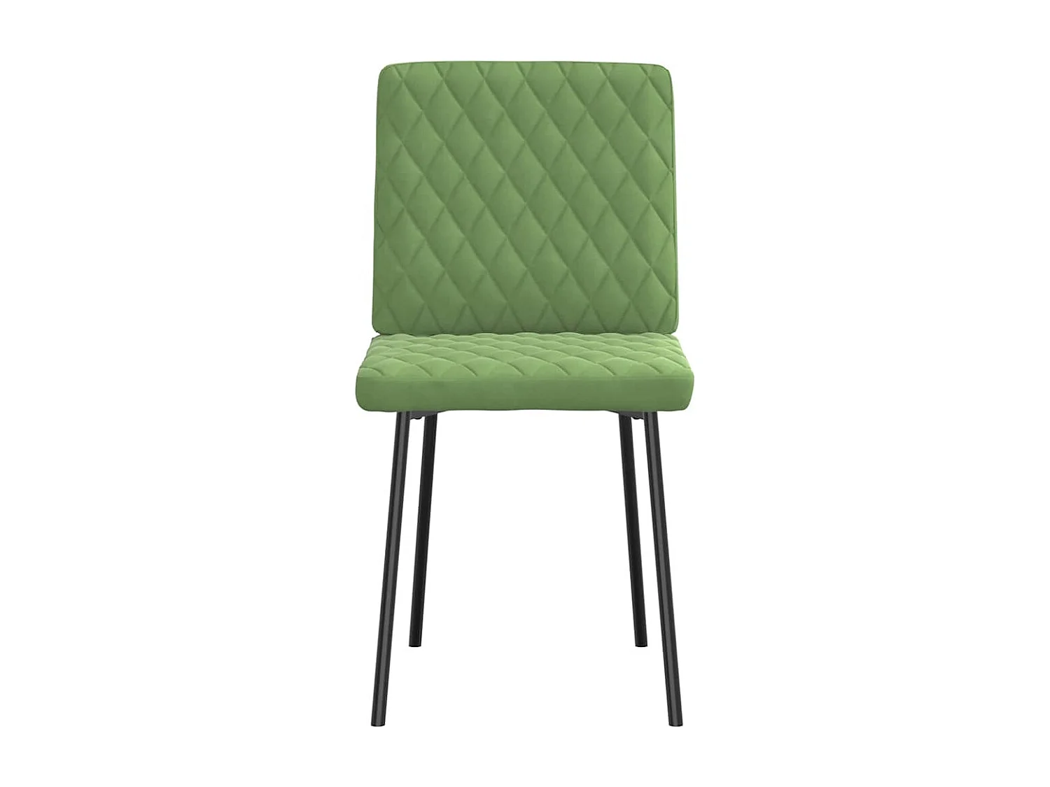 Chaises à manger lot de 4 vert clair velours