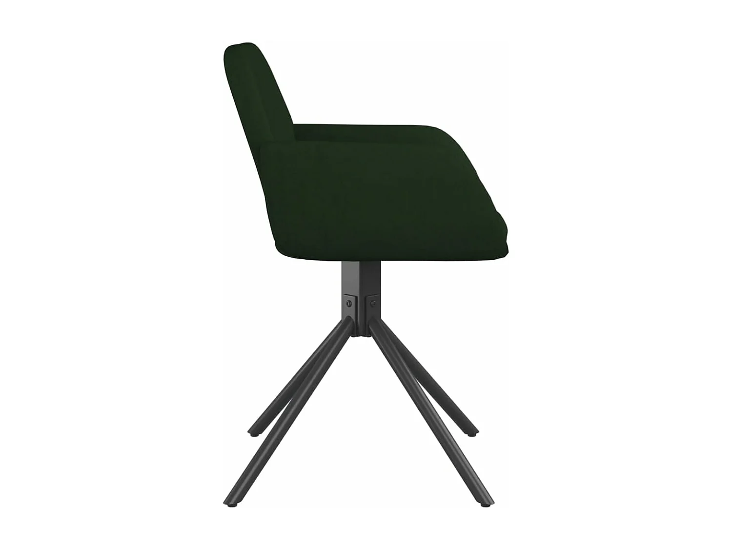 Sillas de comedor giratorias 2 unidades terciopelo verde oscuro