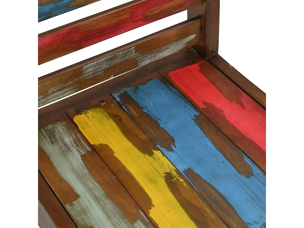 Sillas de comedor 2 unidades madera maciza reciclada