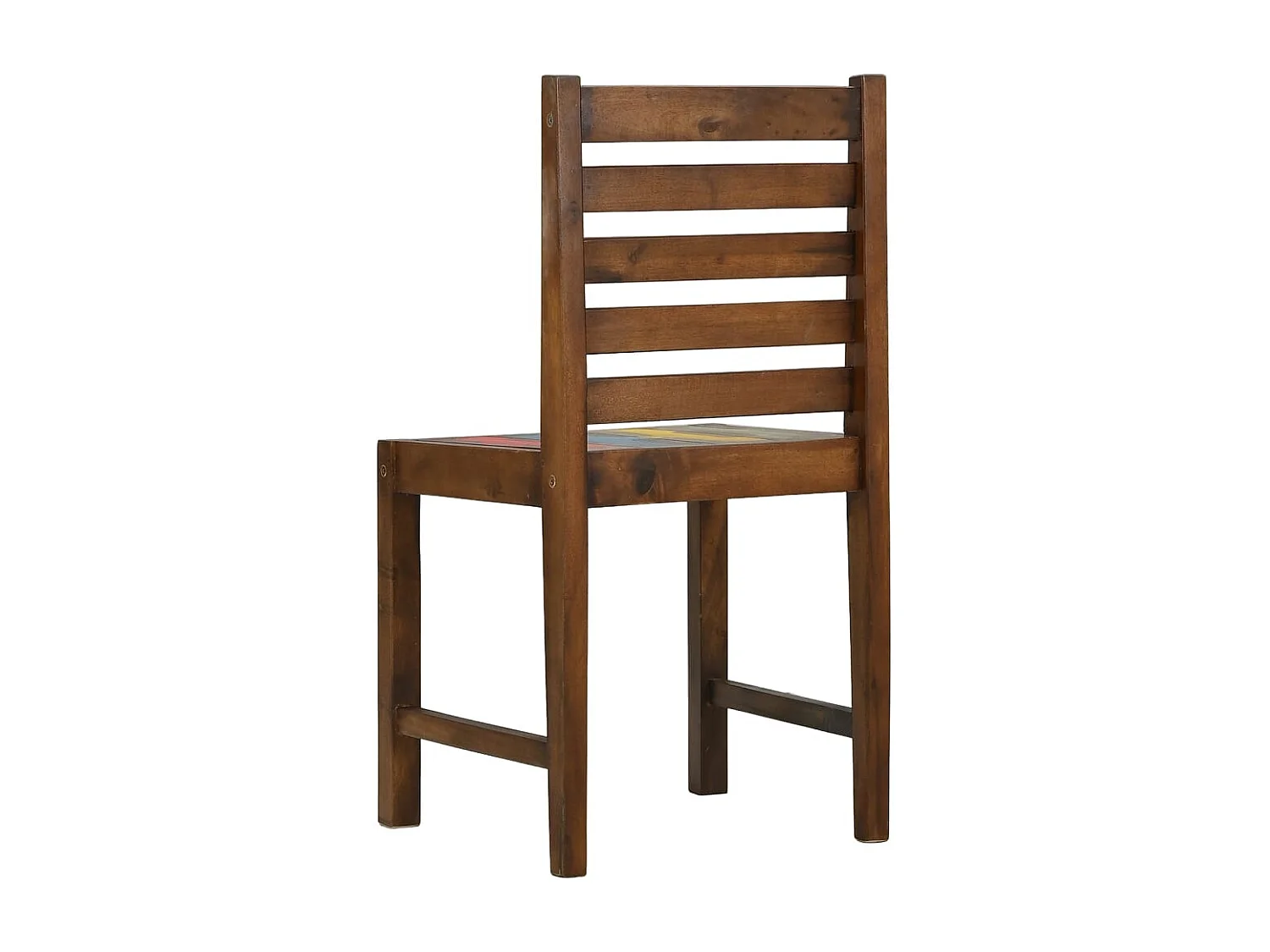 Chaises à manger lot de 2 bois de récupération solide