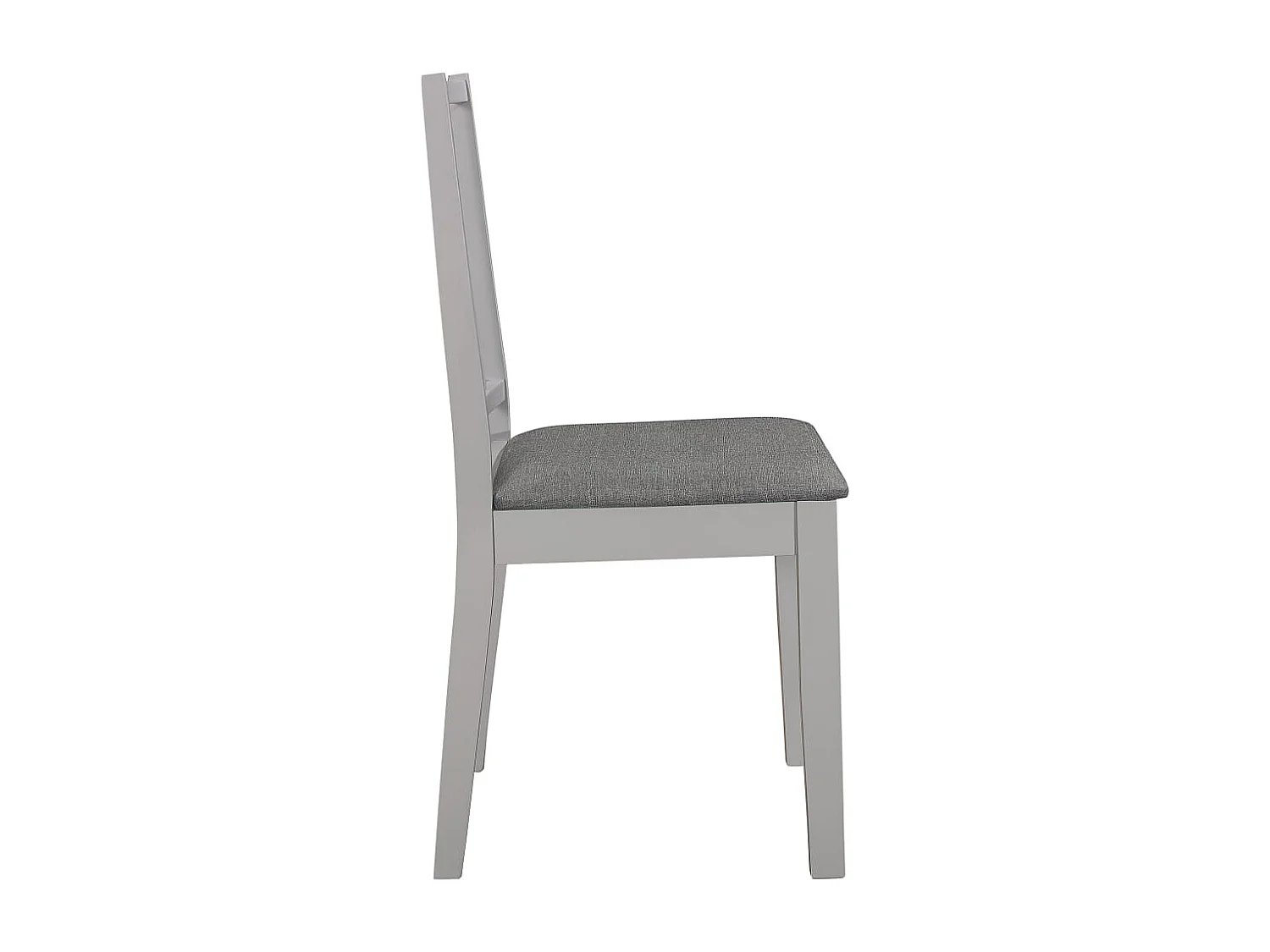 Eetkamerstoelen met kussens 2 st massief hout grijs