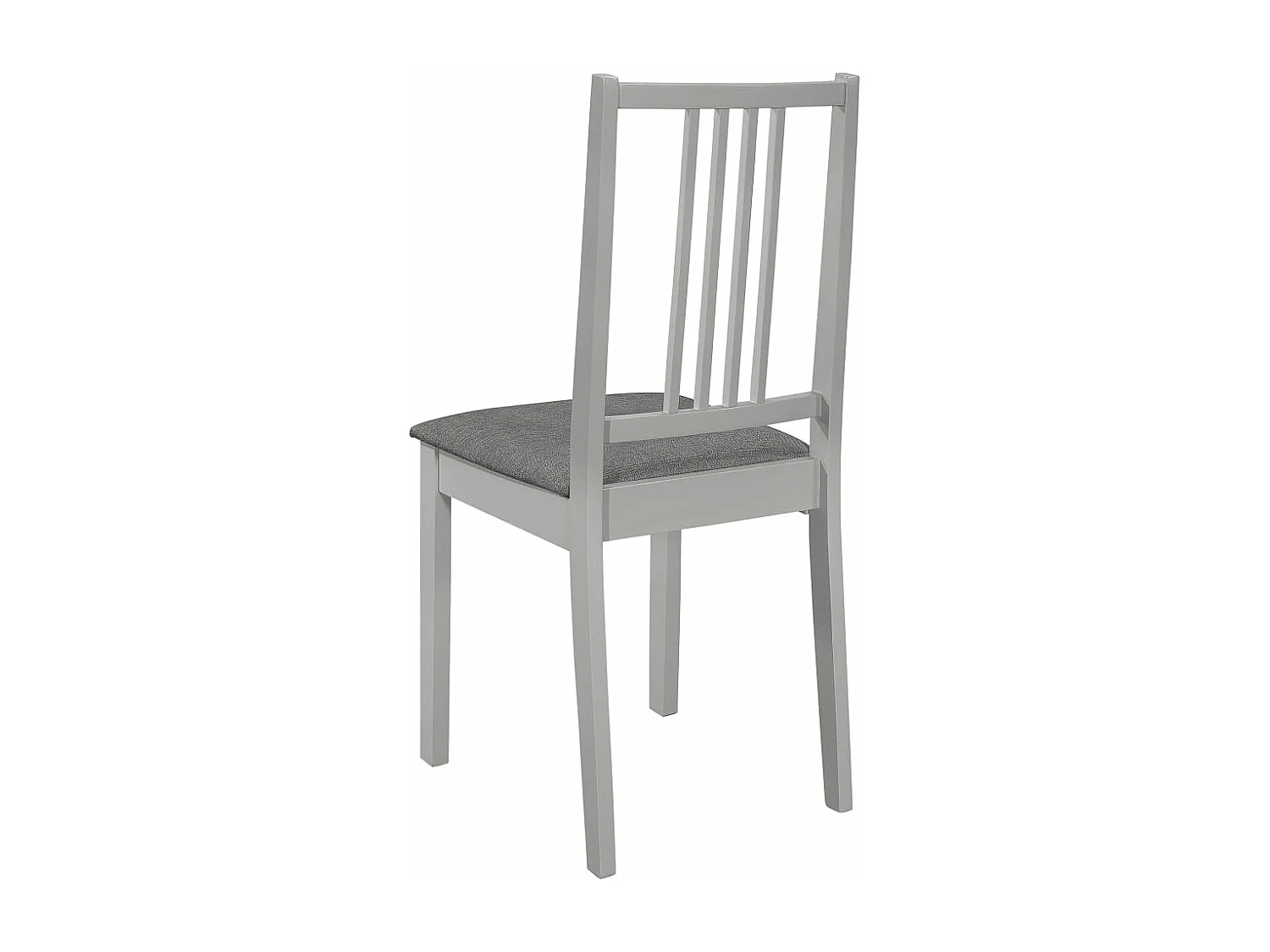 Eetkamerstoelen met kussens 2 st massief hout grijs