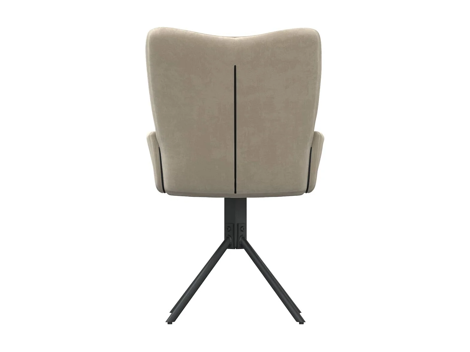 Chaises pivotantes à manger lot de 2 Gris clair Velours