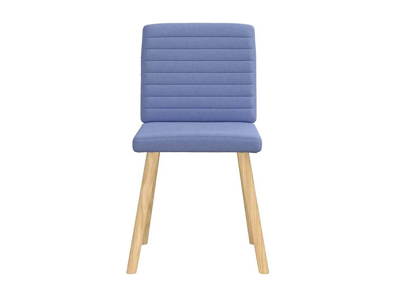 Chaises à manger lot de 4 bleu jean tissu