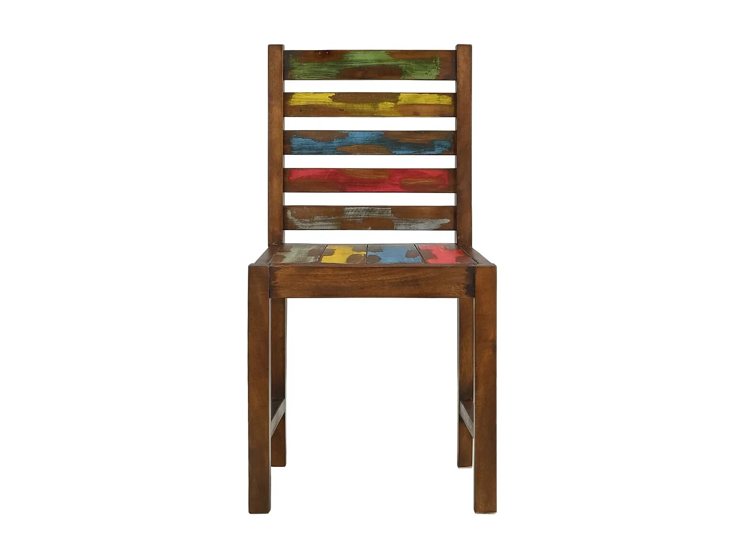 Eetkamerstoelen 4 st massief gerecycled hout