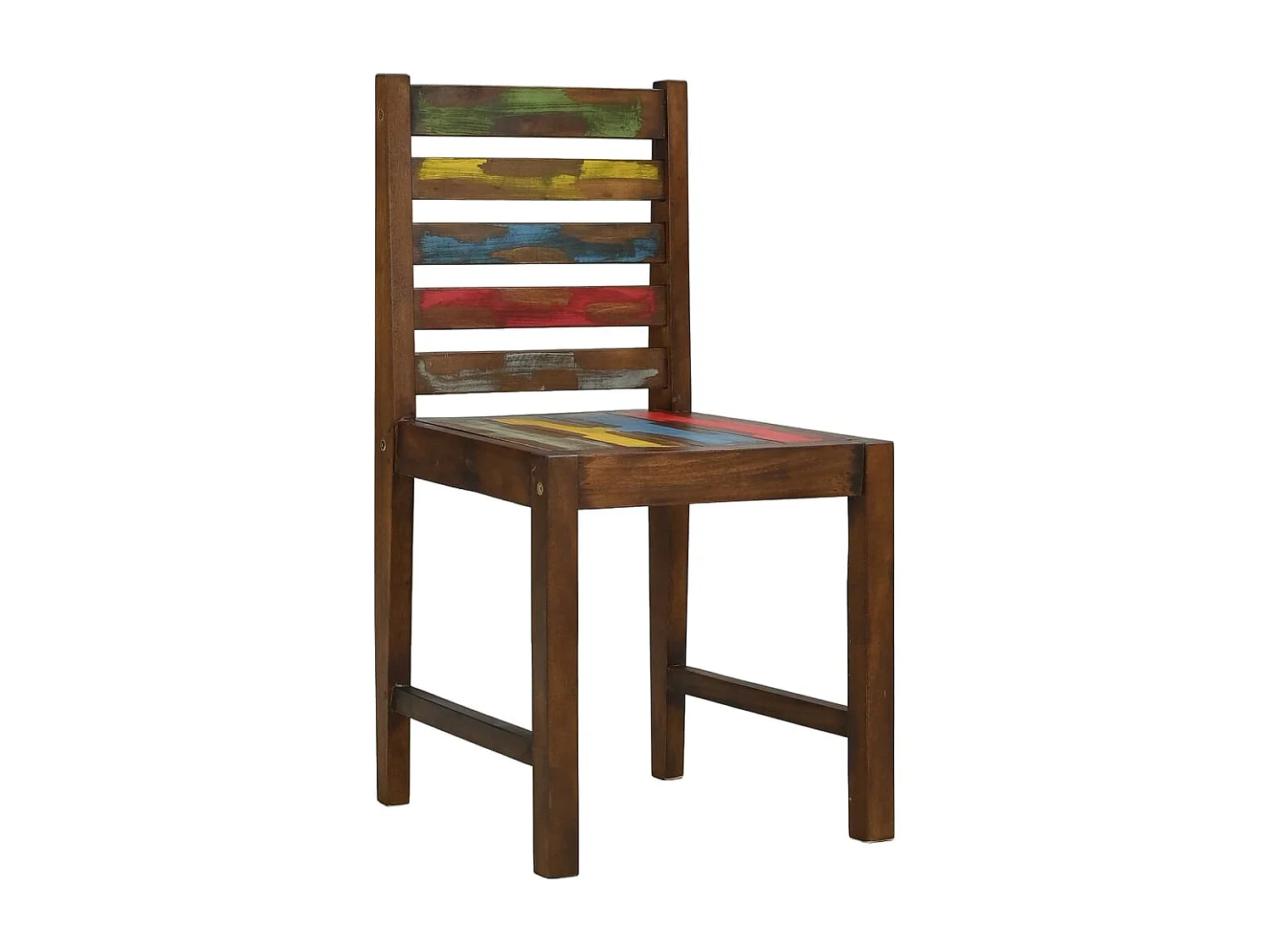 Chaises à manger lot de 4 bois de récupération solide