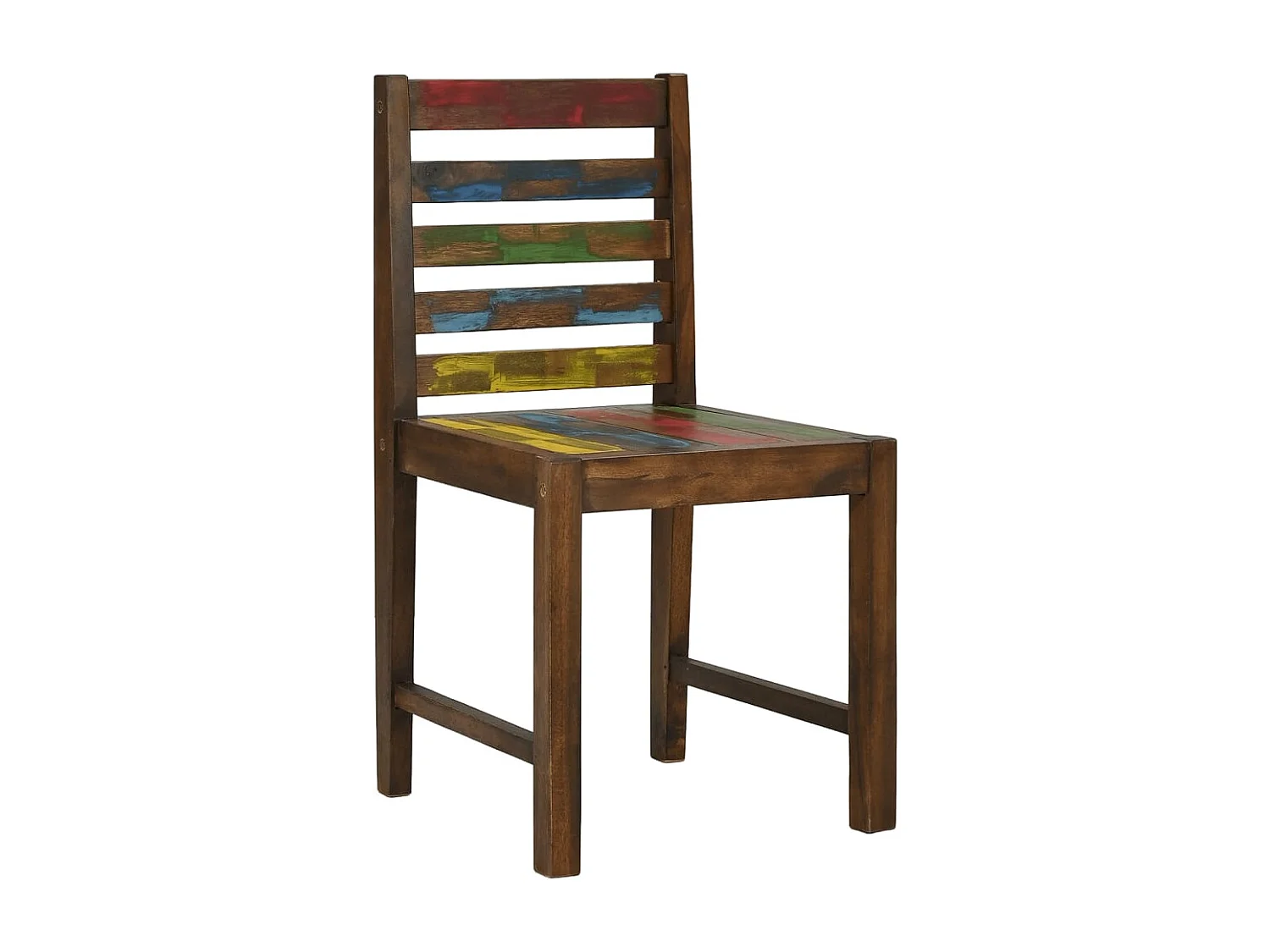 Chaises à manger lot de 4 bois de récupération solide