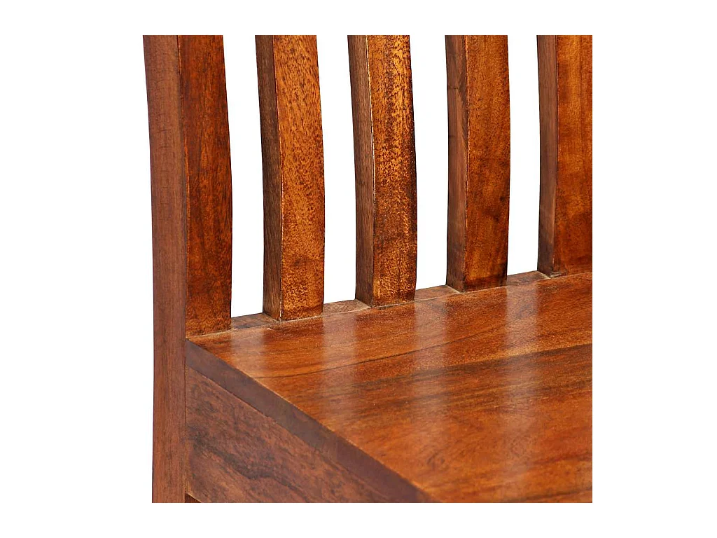 Chaises à manger lot de 4 bois massif avec finition