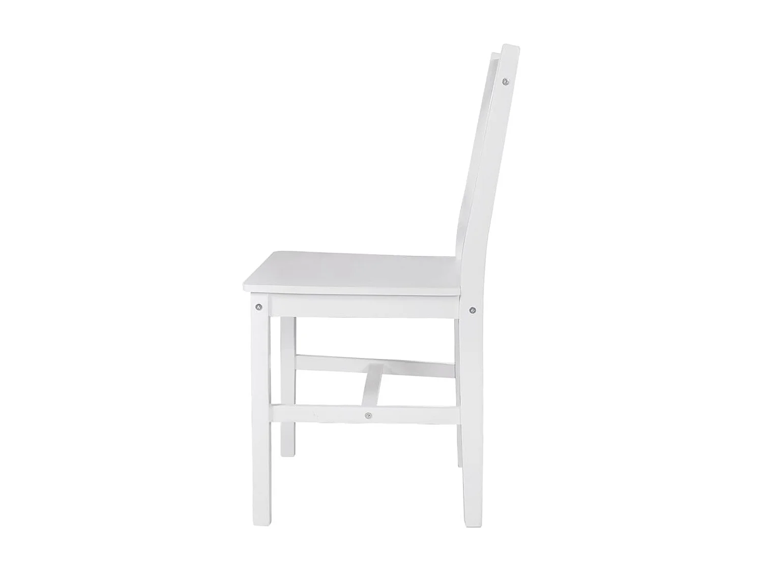 Eetkamerstoelen 4 stukkengrenenhout wit