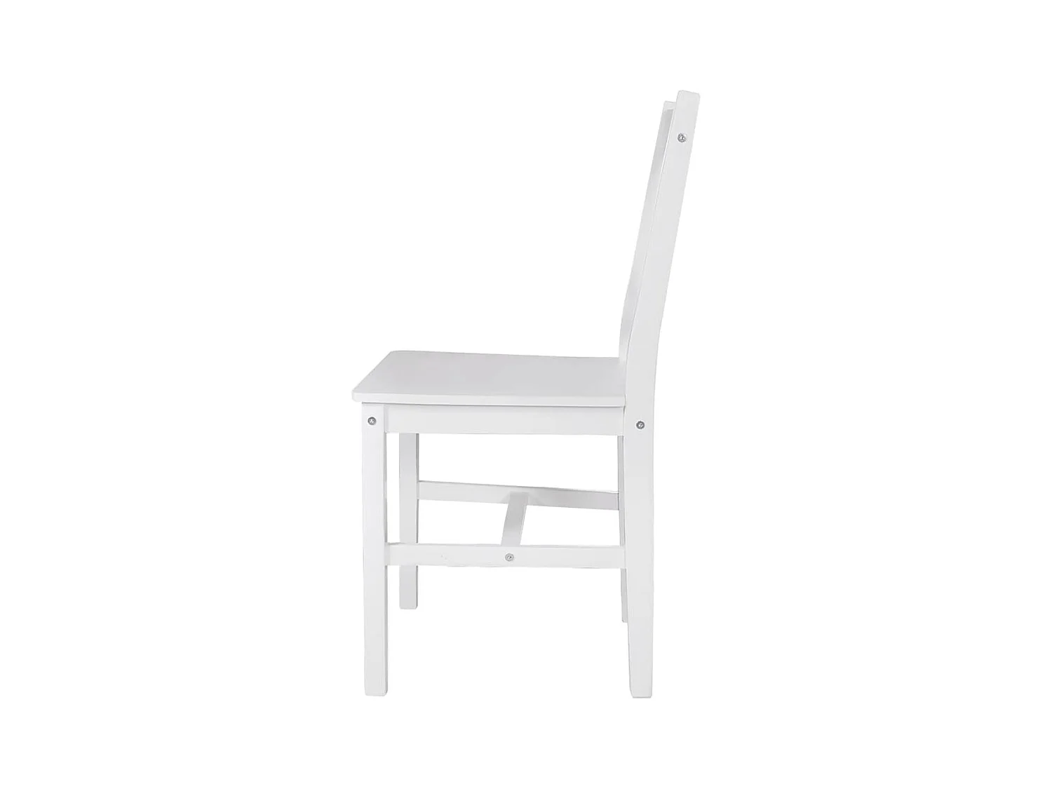 Chaises à manger lot de 4 blanc bois de pin