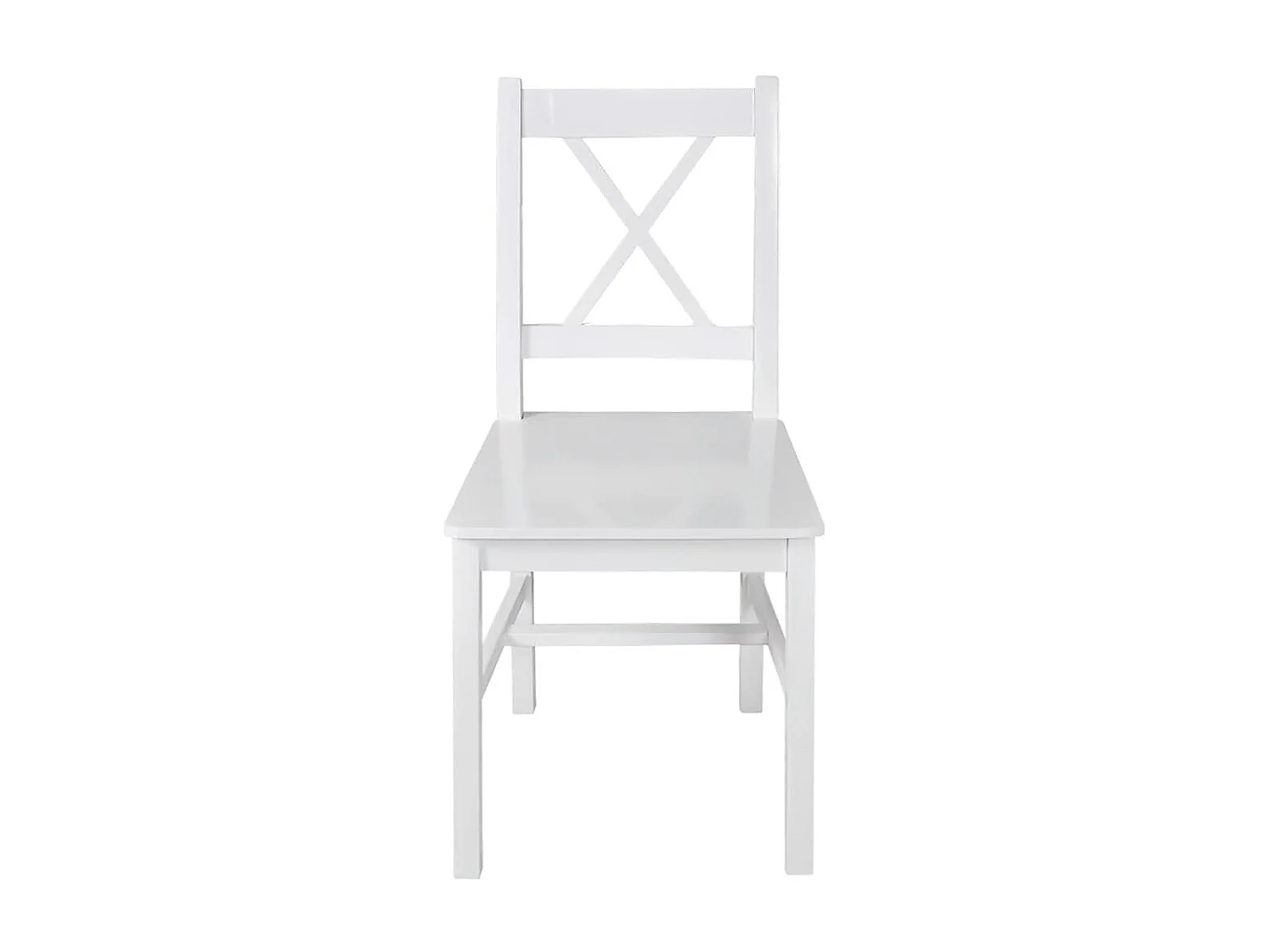 Chaises à manger lot de 4 blanc bois de pin