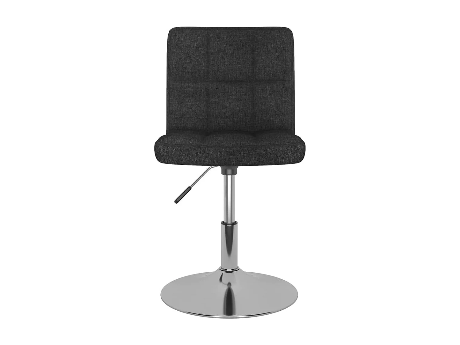 Sillas de comedor giratorias 4 unidades tela negro