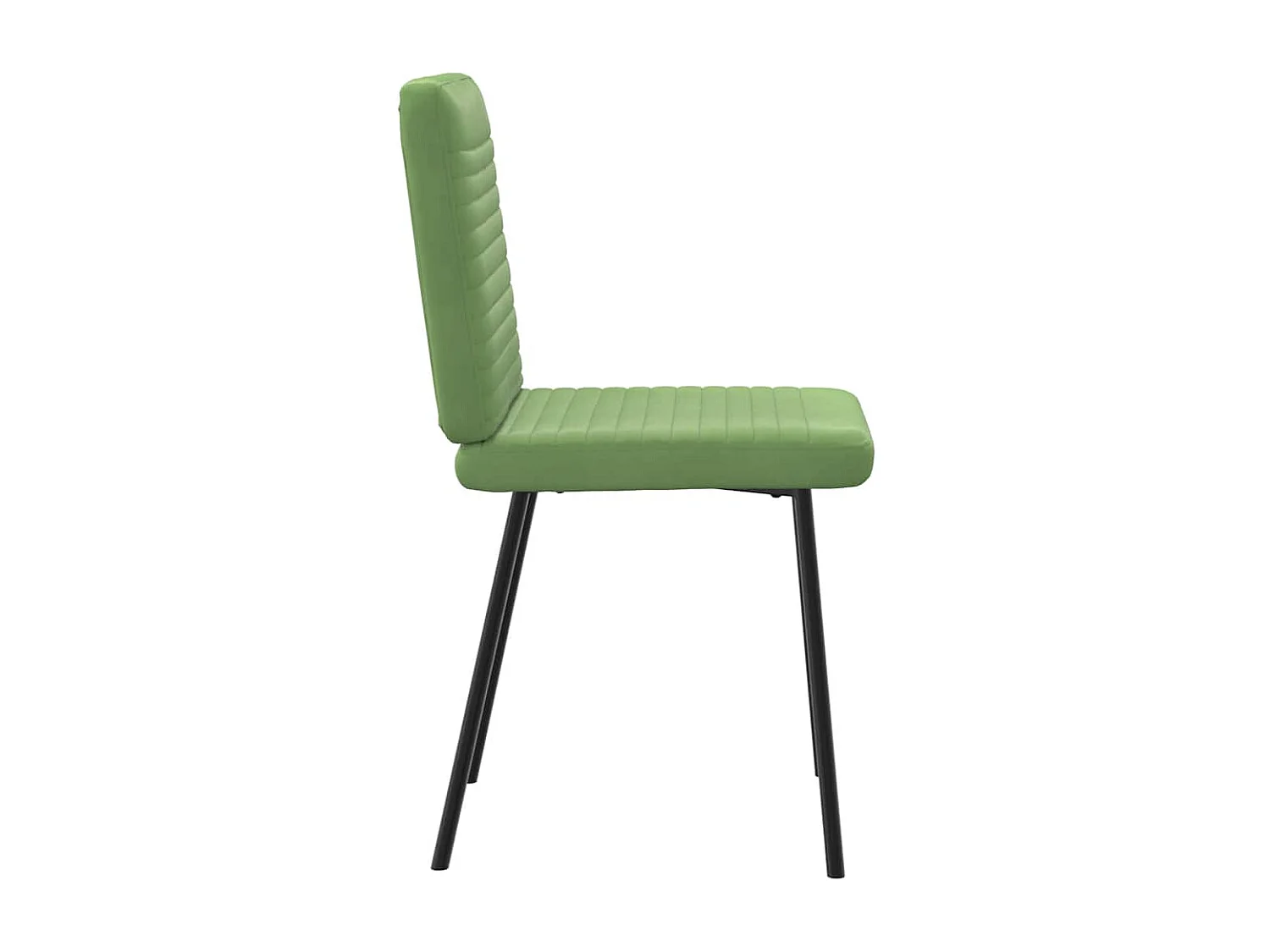 Chaises à manger lot de 4 vert clair velours