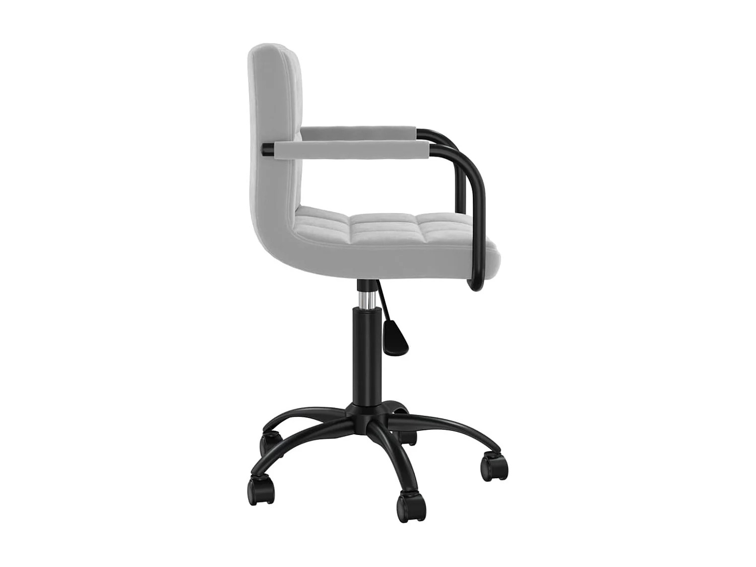 Chaises pivotantes à manger lot de 2 gris clair velours