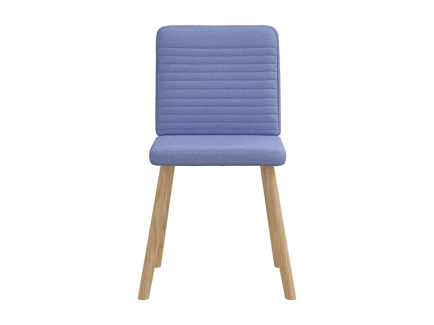Chaises à manger lot de 4 bleu jean tissu