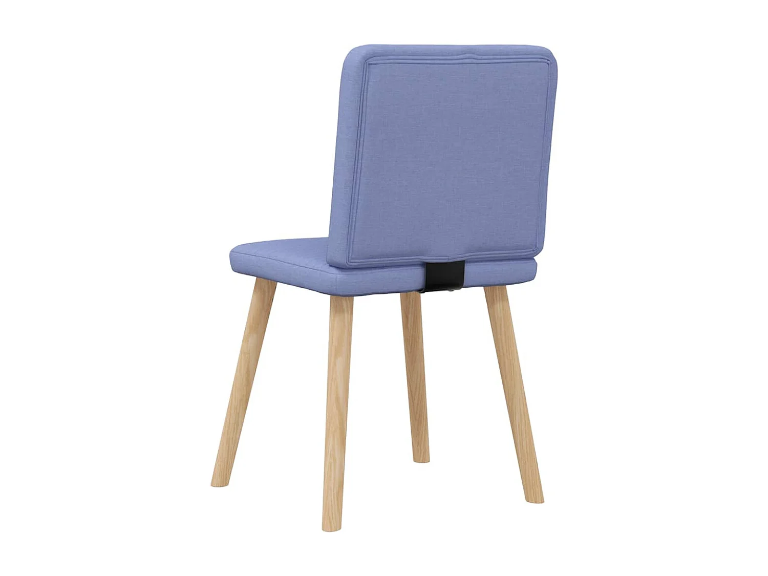 Chaises à manger lot de 4 bleu jean tissu