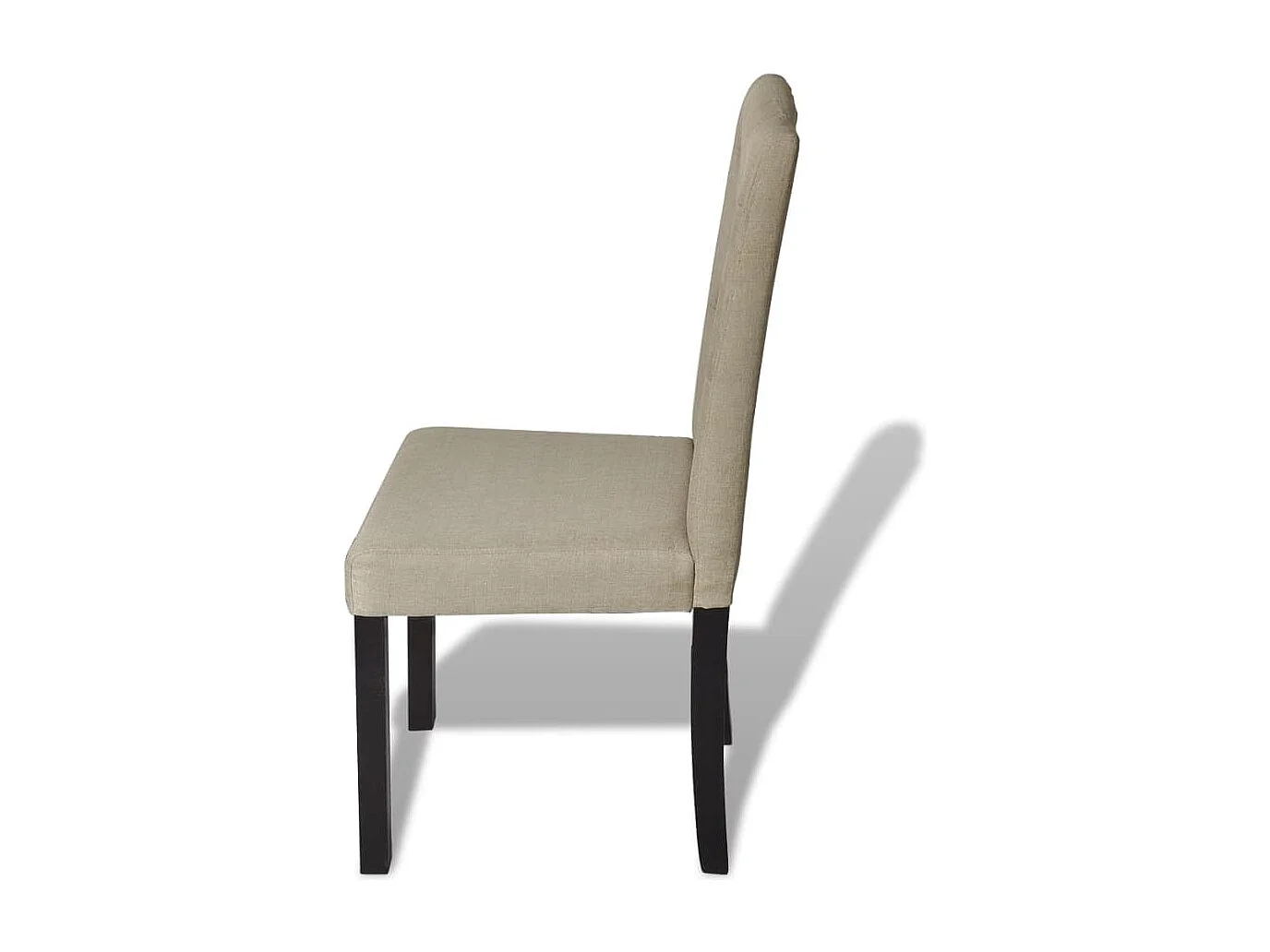 Chaises à manger lot de 4 poil de chameau tissu