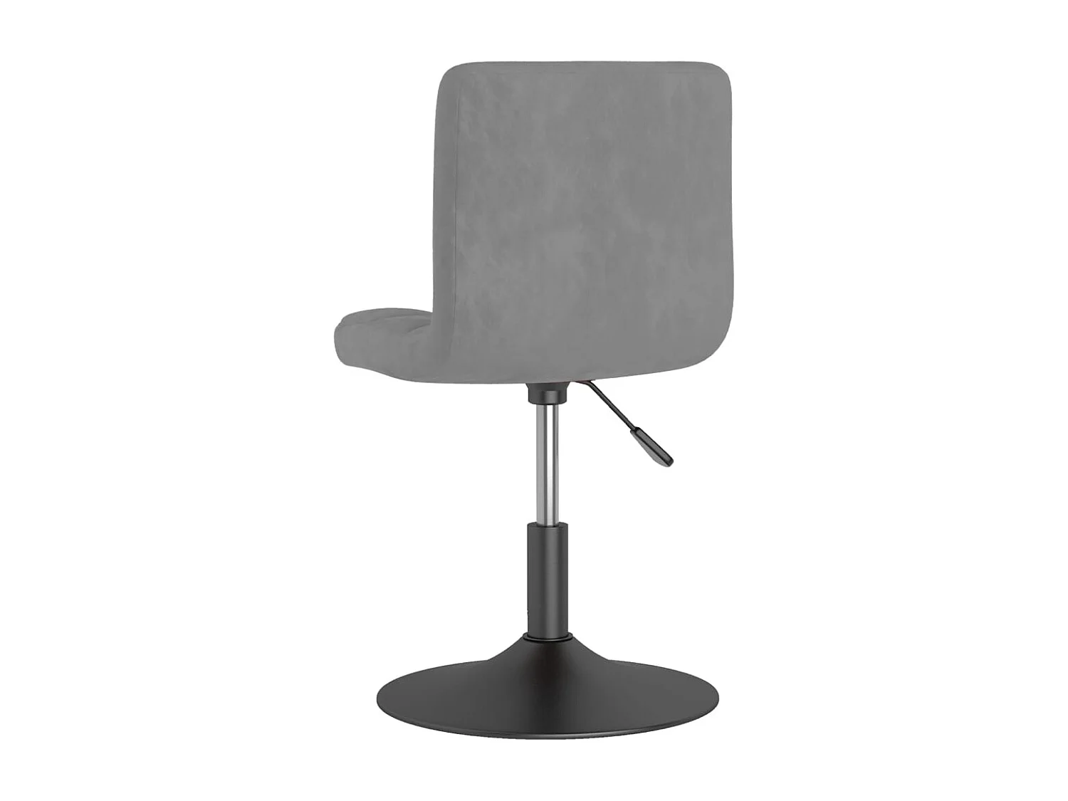 Chaises pivotantes à manger lot de 4 gris clair velours