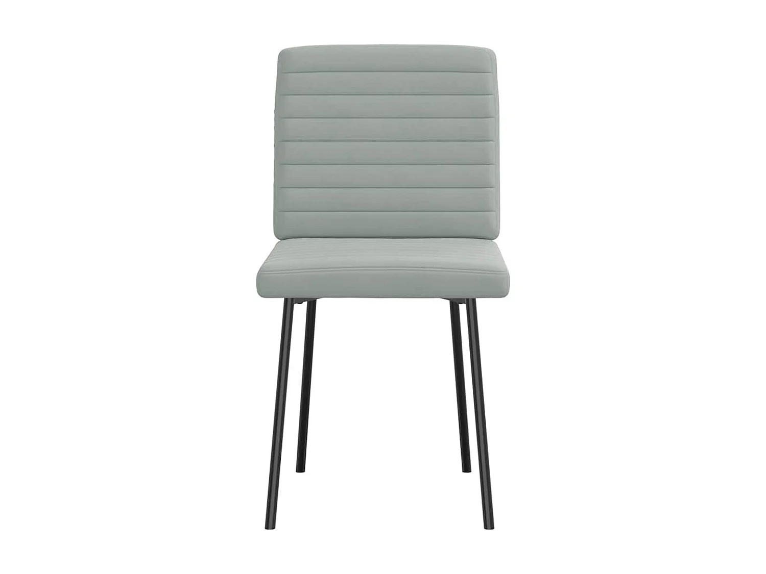 Chaises à manger lot de 4 Gris clair Velours