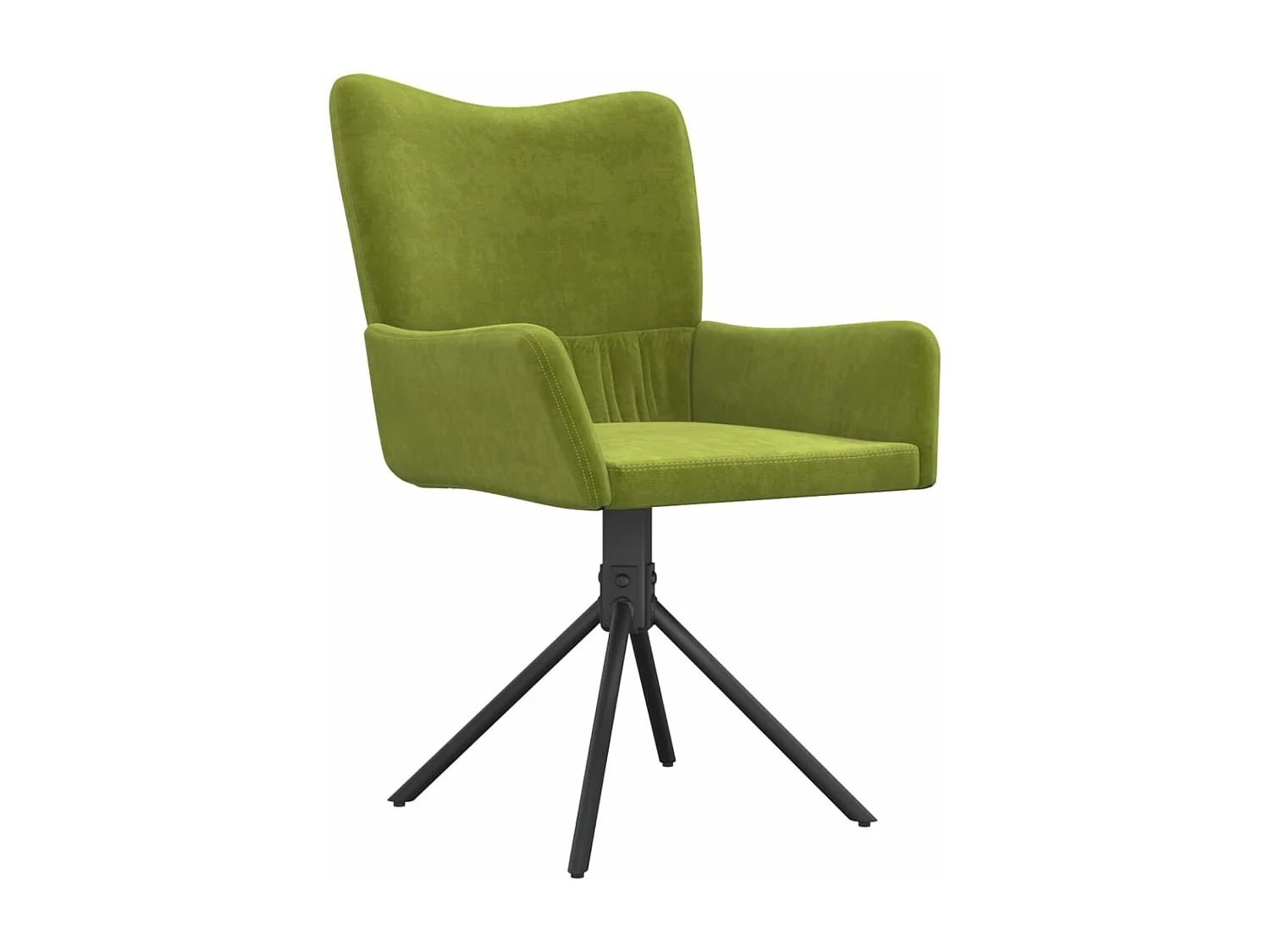 Sillas de comedor giratorias 2 unidades terciopelo verde claro