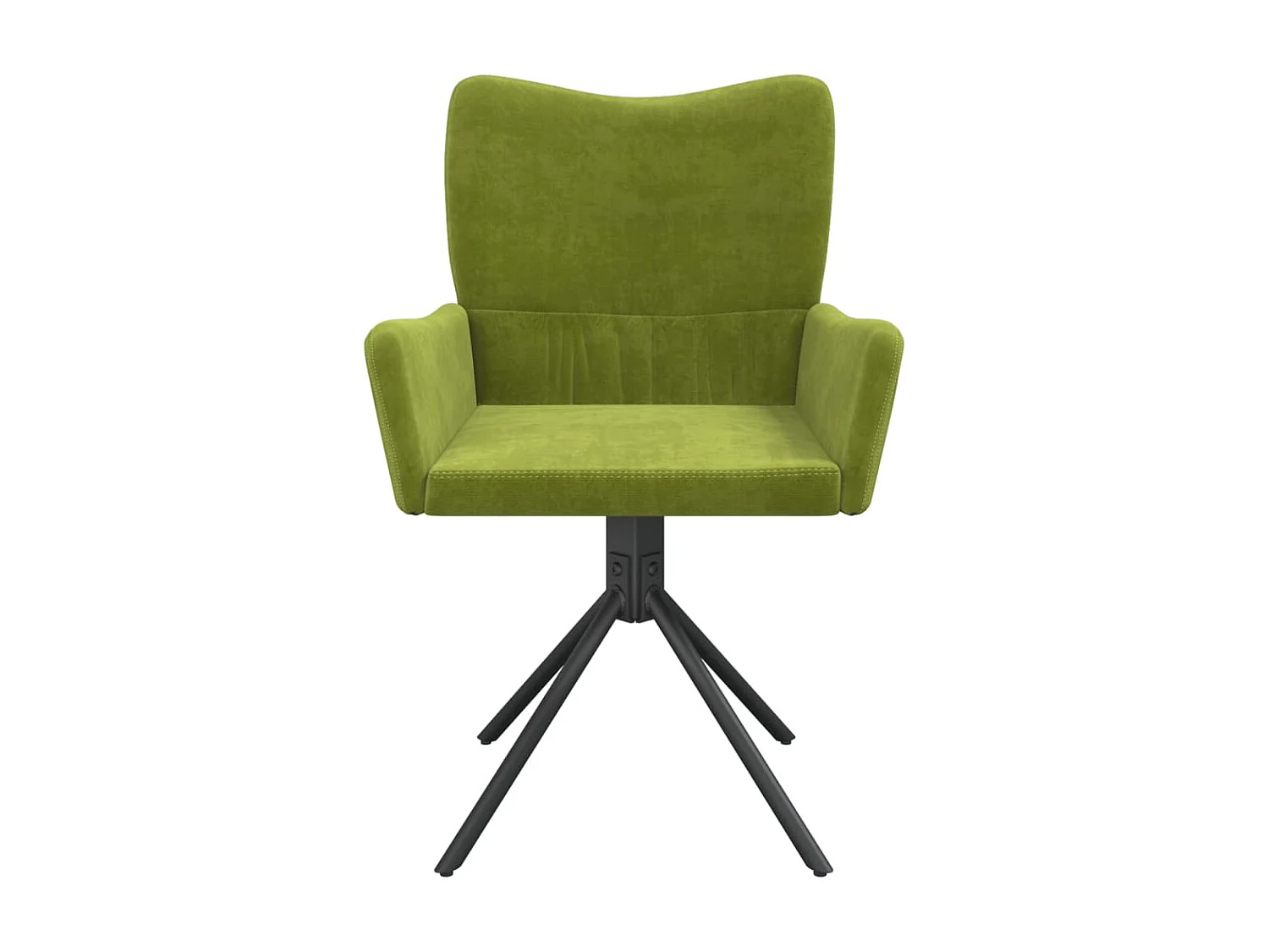 Sillas de comedor giratorias 2 unidades terciopelo verde claro