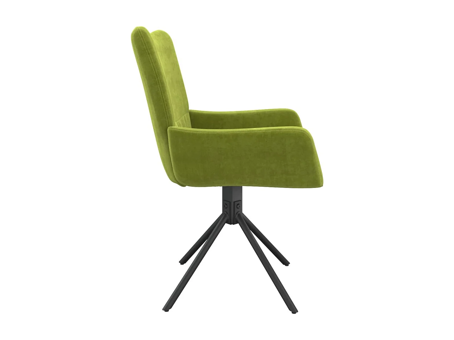 Sillas de comedor giratorias 2 unidades terciopelo verde claro