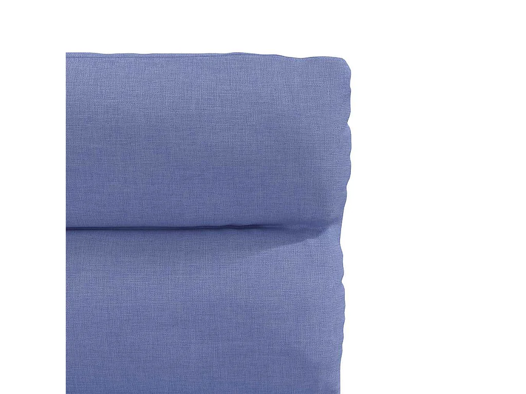 Chaises à manger lot de 4 bleu jean tissu