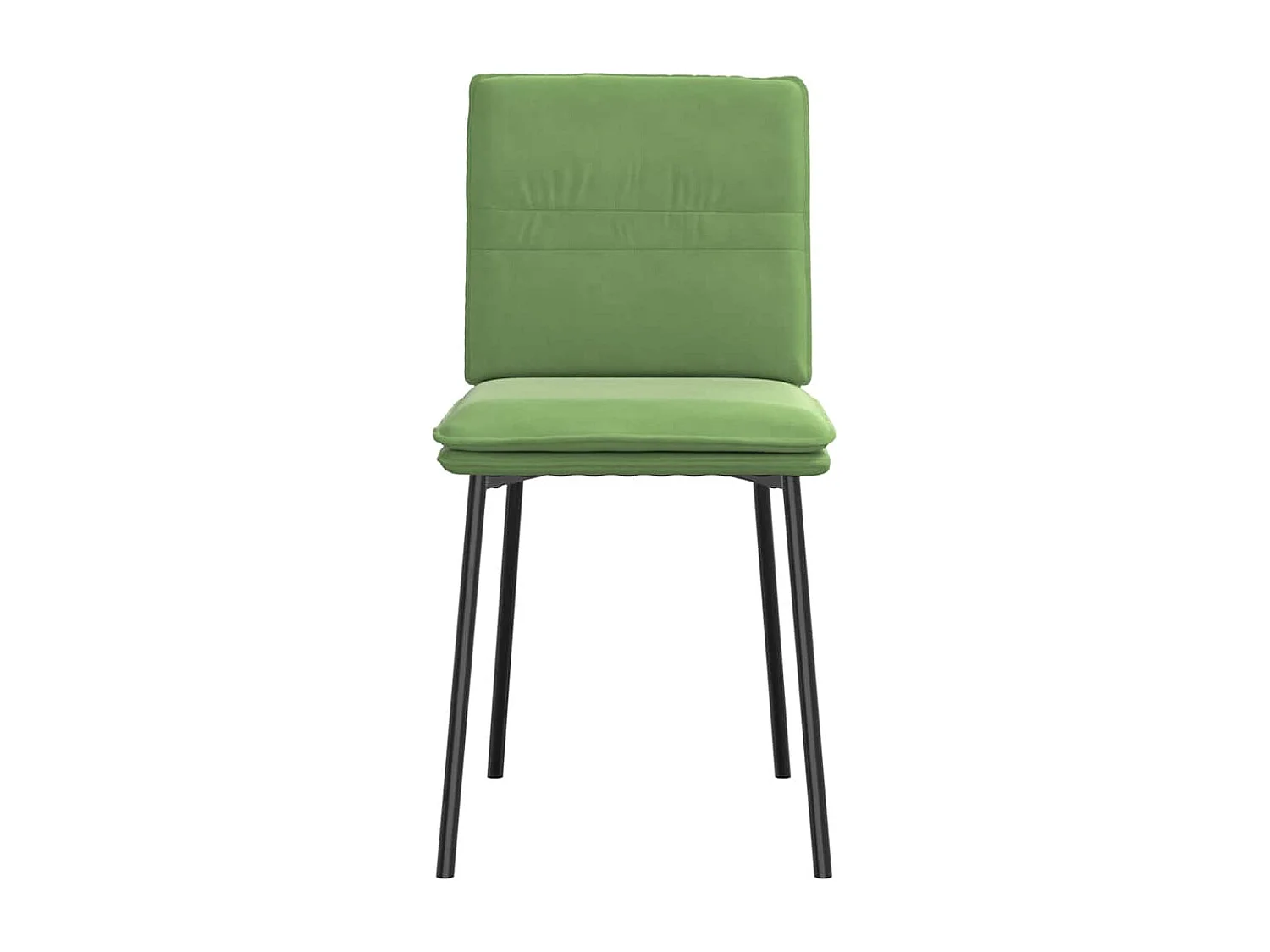 Sillas de comedor 4 unidades terciopelo verde claro