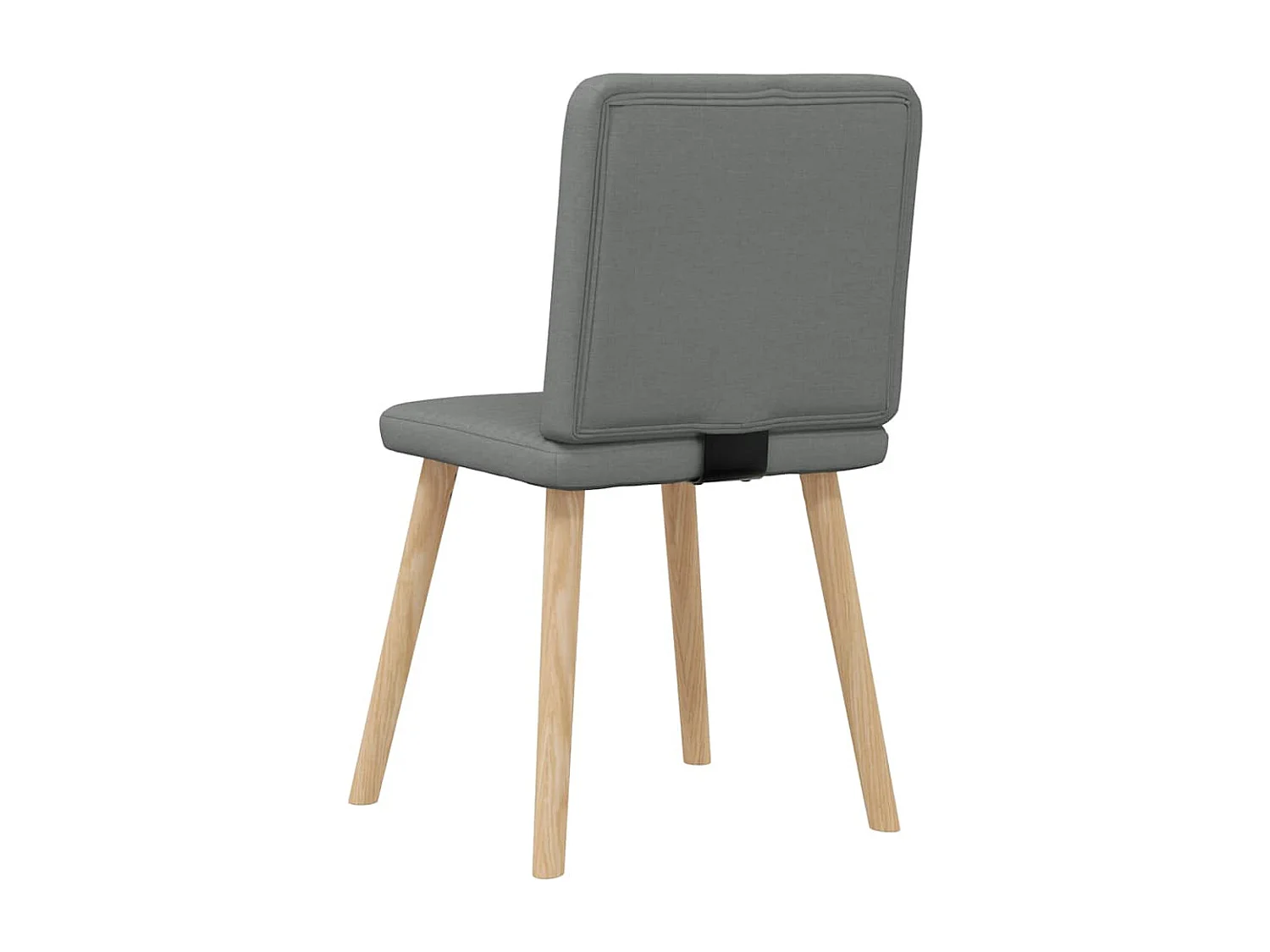 Eetkamerstoelen 4 stukkenstof donkergrijs