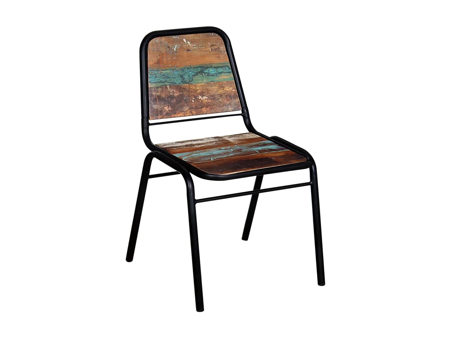 Eetkamerstoelen 4 st massief gerecycled hout