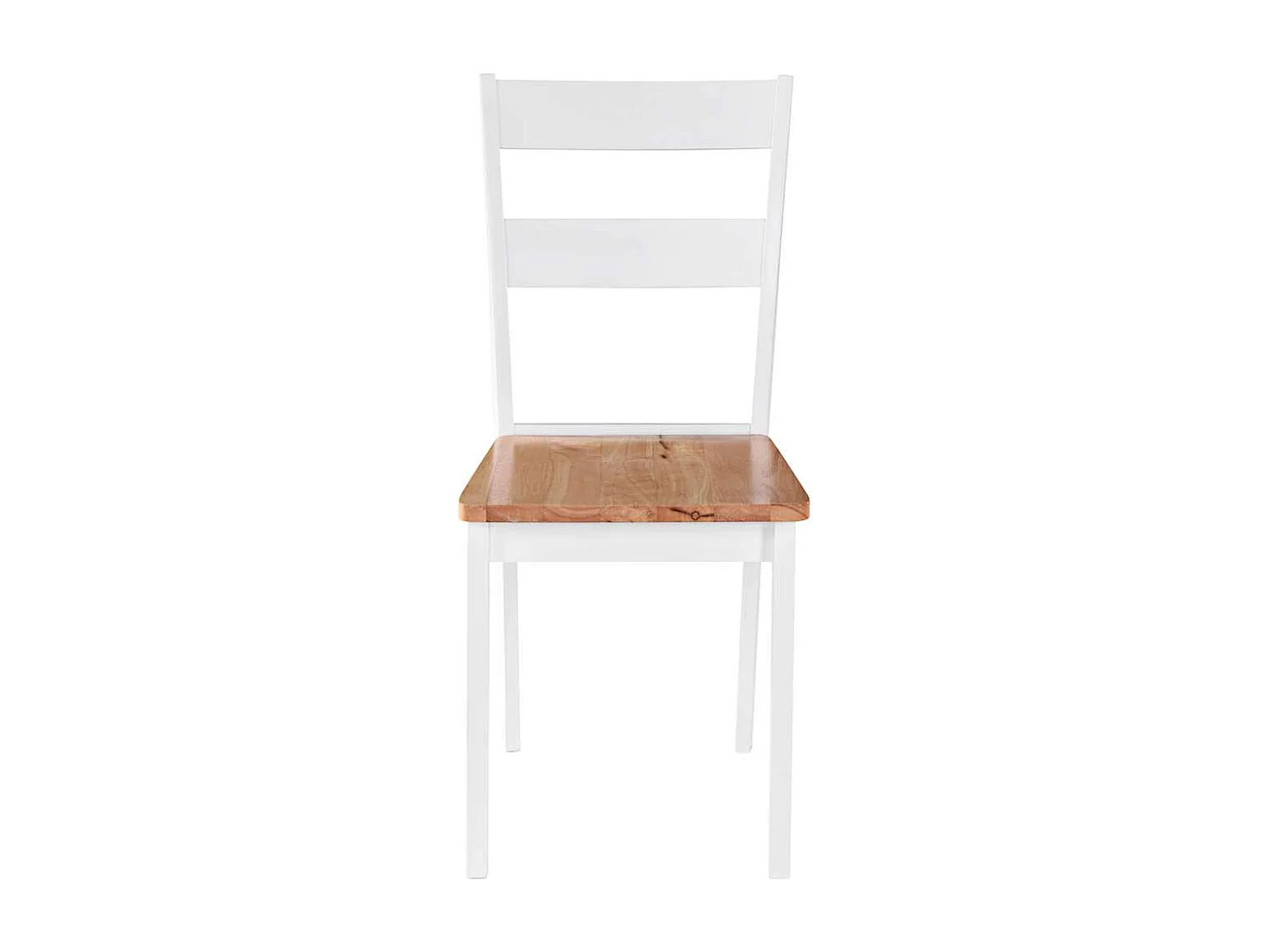 Eetkamerstoelen 4 stukkenmassief rubberwood wit