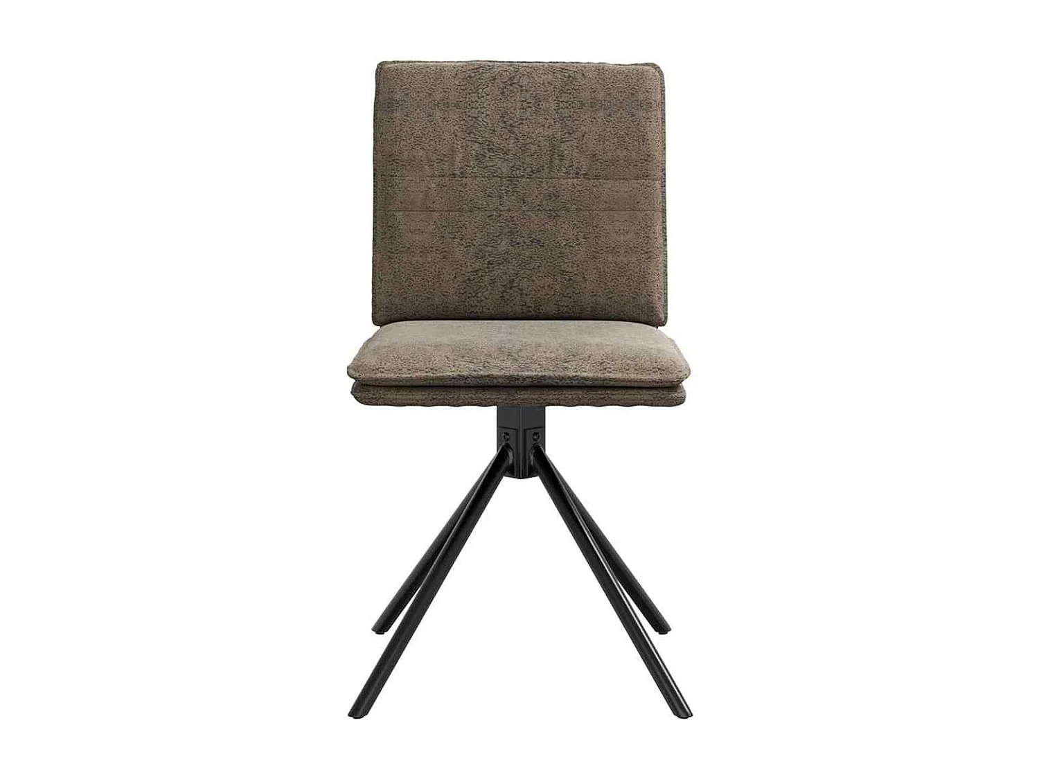 Sillas de comedor 4unidades cuero sintético gris oscuro