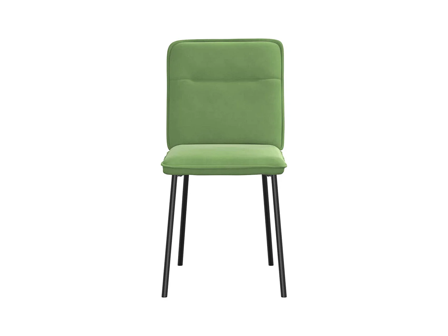Chaises à manger lot de 4 vert clair velours