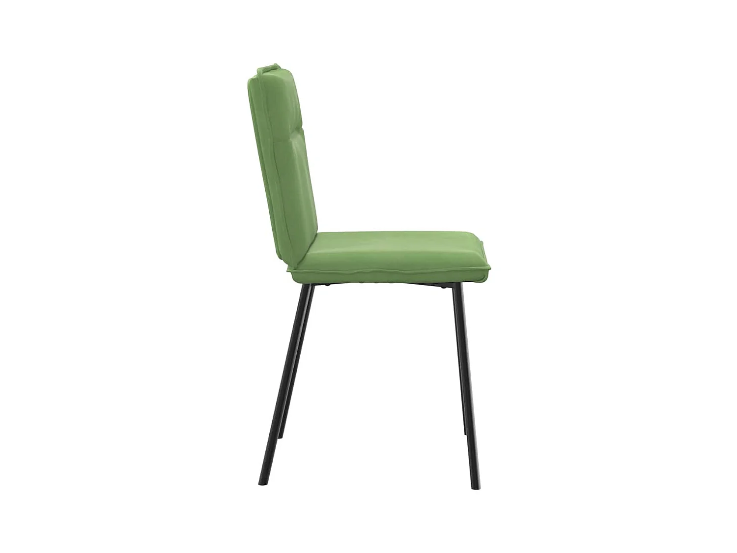 Chaises à manger lot de 4 vert clair velours
