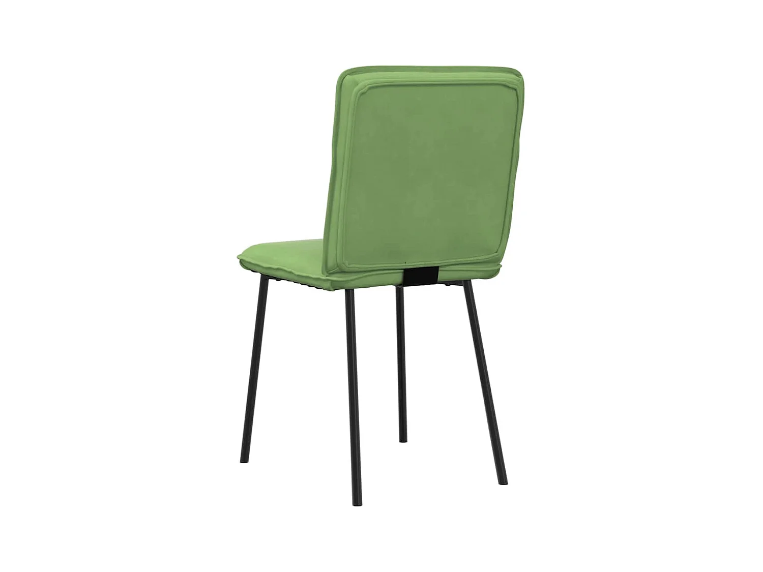 Chaises à manger lot de 4 vert clair velours
