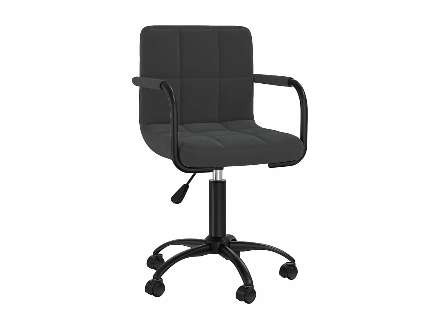 Sillas de comedor giratorias 4 unidades terciopelo negro