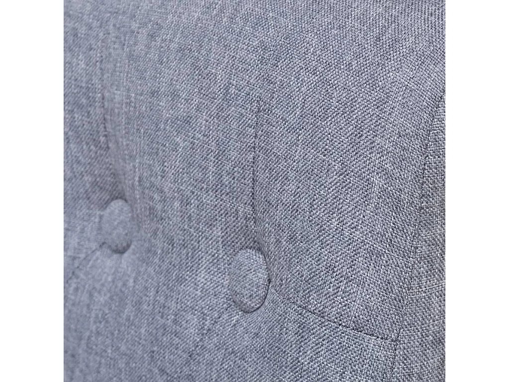 Chaises à manger lot de 4 gris clair tissu